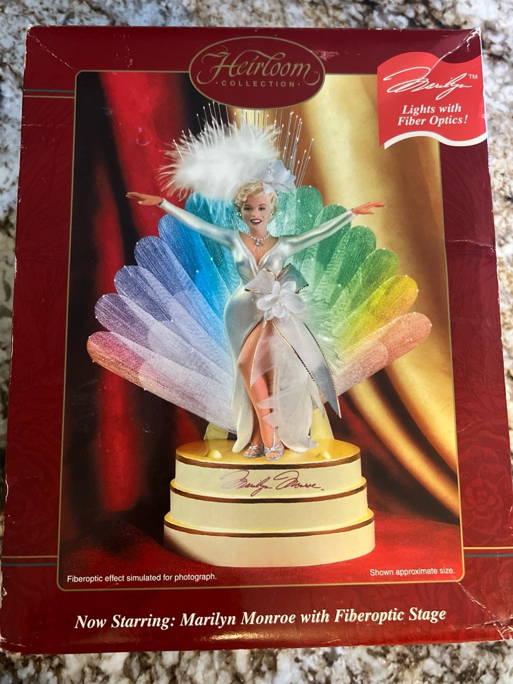 Marylin Monroe Ornament w/Fiberoptic Stage - Carlton Cards 2002 Heirloom Colle..